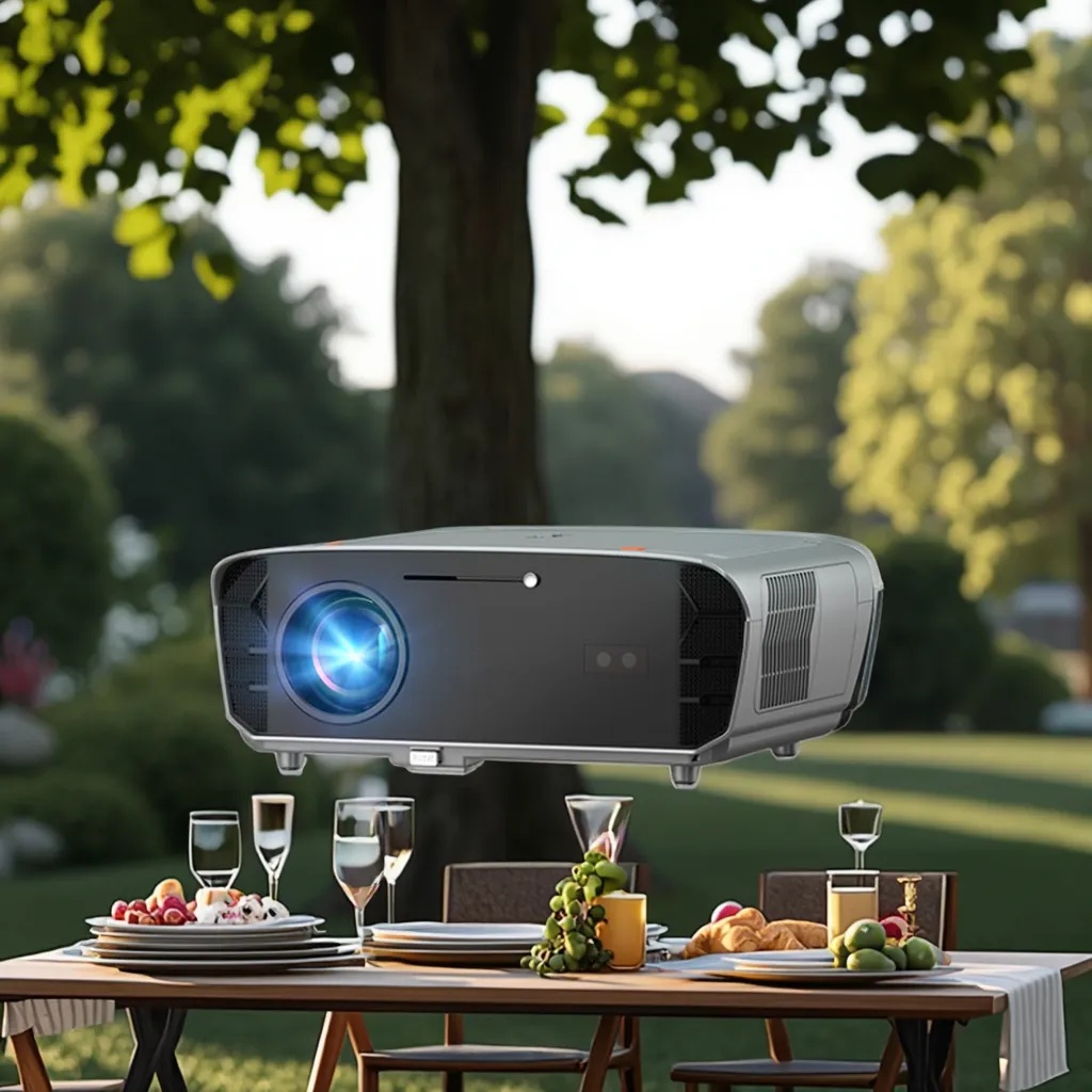Smart Garden Video - 4K-projector voor Google Smart Wifi, draagbare