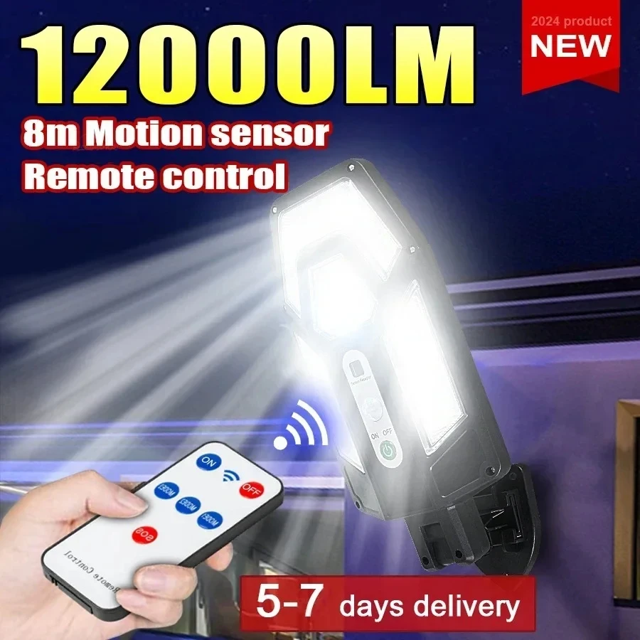 Smart Garden Light - 12000LM krachtige zonne-wandlamp met afstandsbediening buiten
