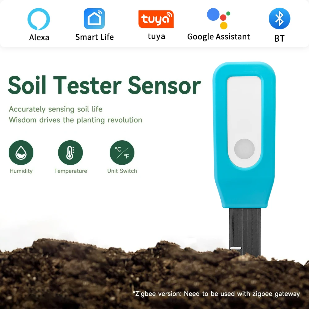 Smart Garden Domes - Slimme Bodemtester Sensor BT Tuya Bodemvochtigheidsmeter