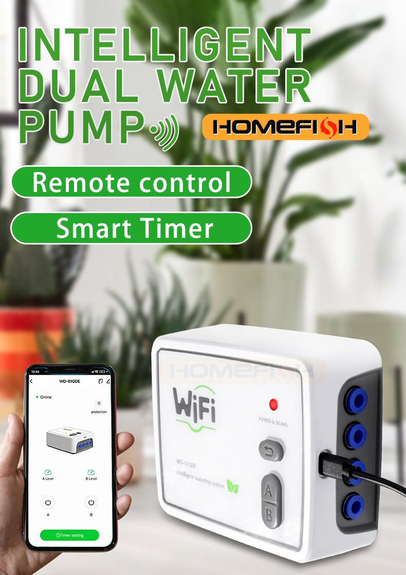 Smart Garden Domes - HOMEFISH WIFI Smart Dual Pomp Automatische