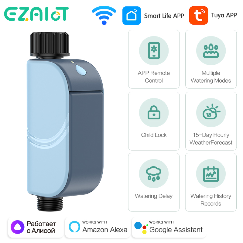Smart Garden Products - Smart Tuya WIFI Tuinbesproeiingstimer Automatische strooiwatertimer