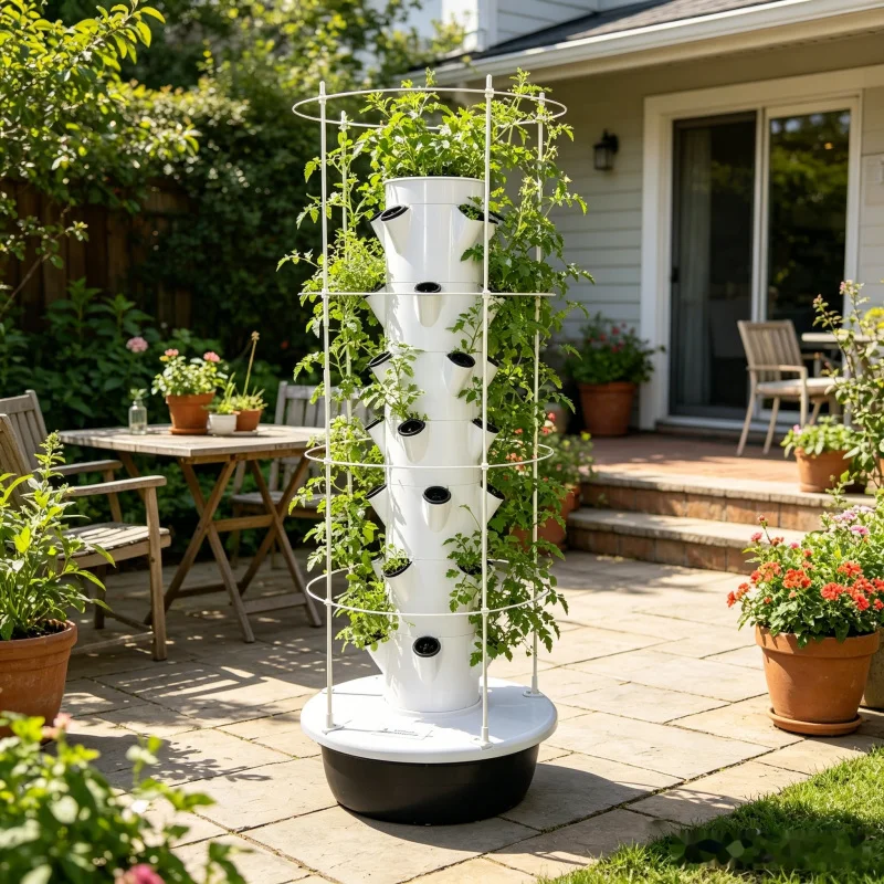 9-laags hydroponische toren vo - Smart Garden Vertical Planter recensie en prijs