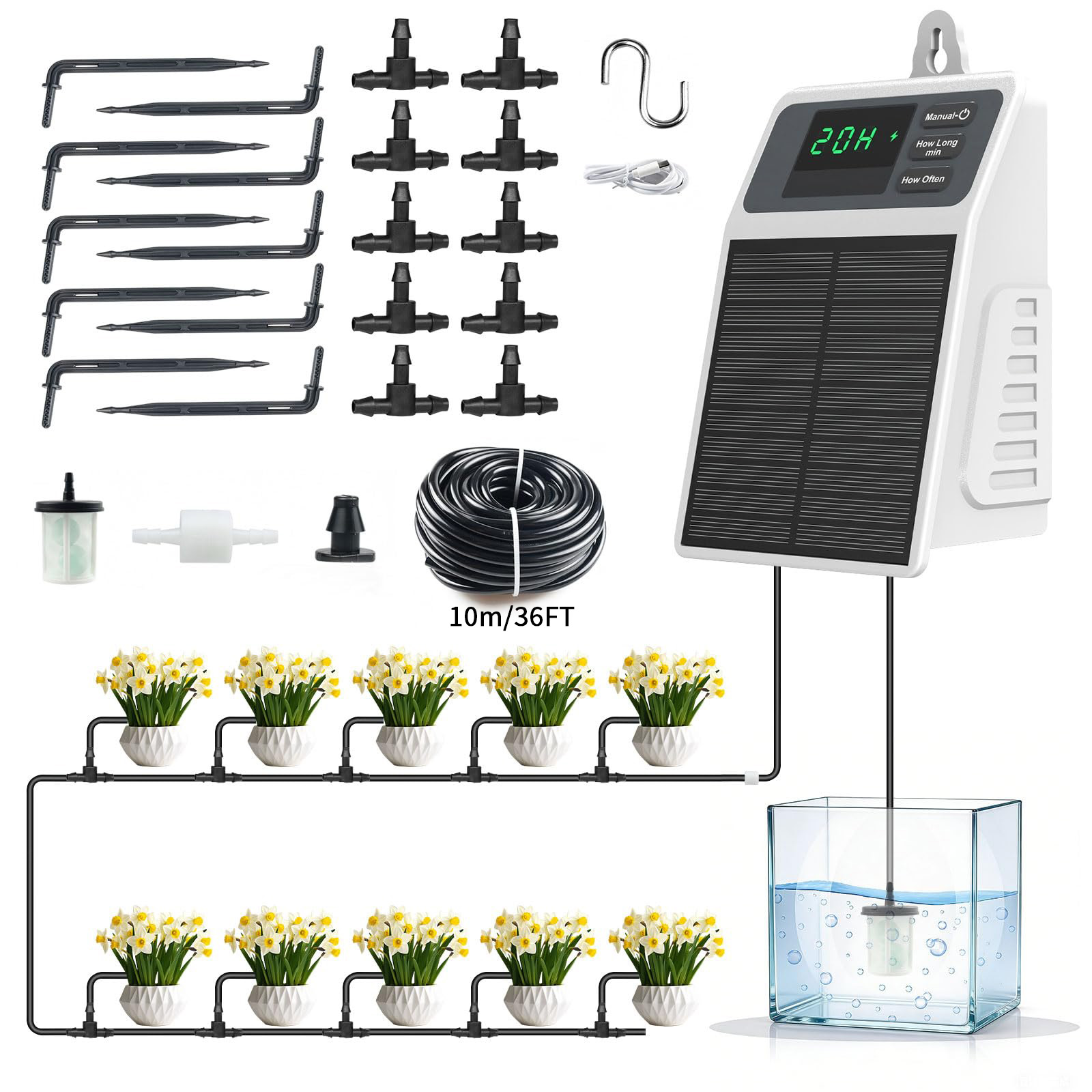 Verbeterd zonne-energie druppe - Smart Urban Garden recensie en prijs